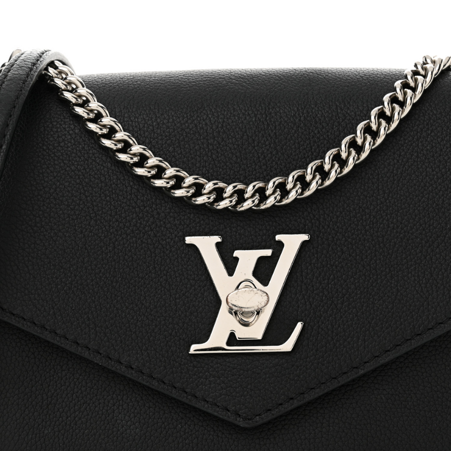Louis Vuitton Mylockme Satchel Chain Bag - Black