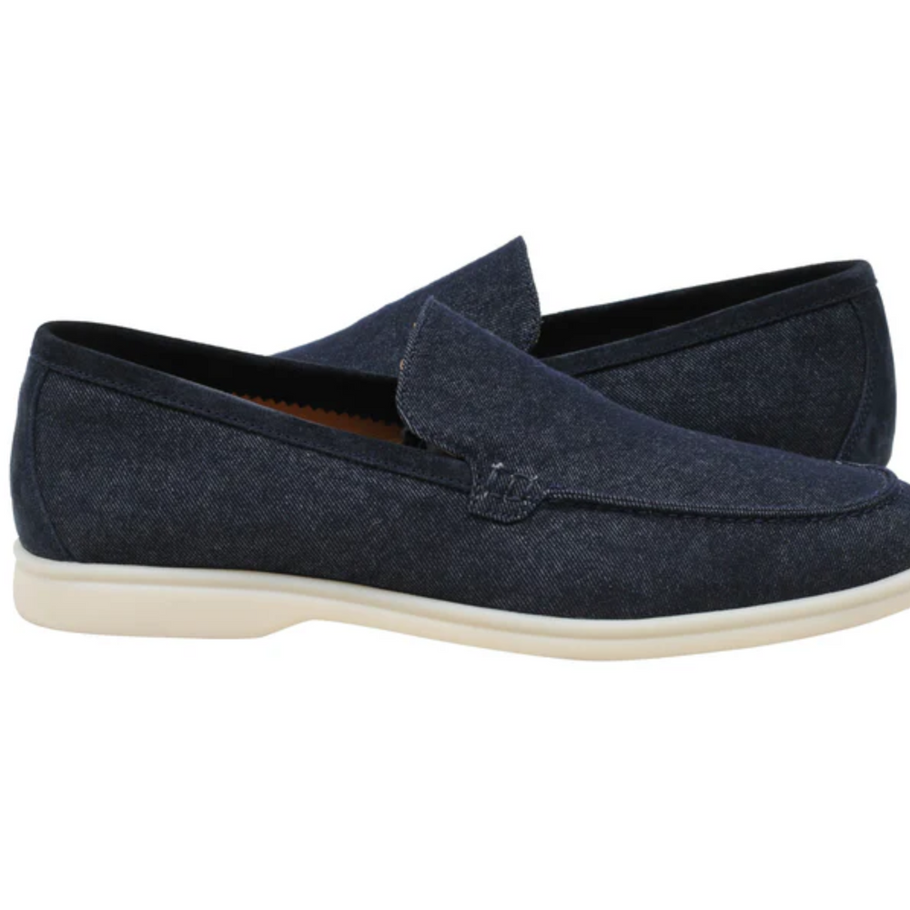 Loro Piana Summer Knitted Walk Wish® Wool Loafers - Blue