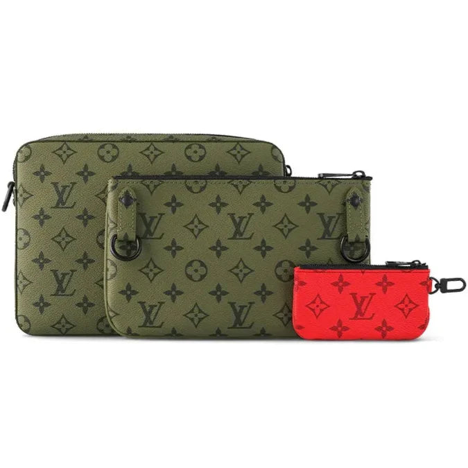 Louis Vuittonv Trio Messenger Shoulder Bag - Green