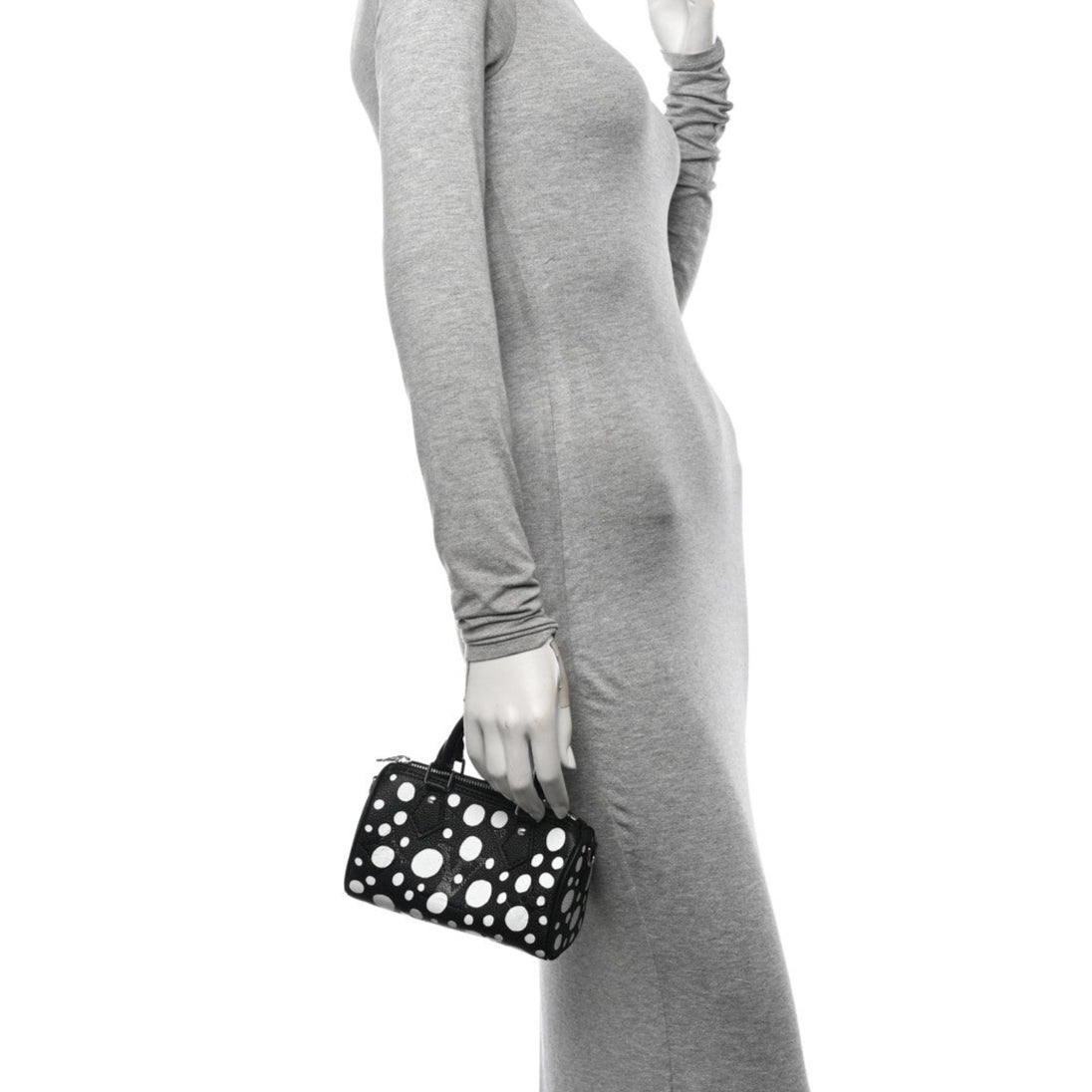 Louis Vuitton x Yayoi Kusama Nano Speedy Bandouliere Handbag - Black