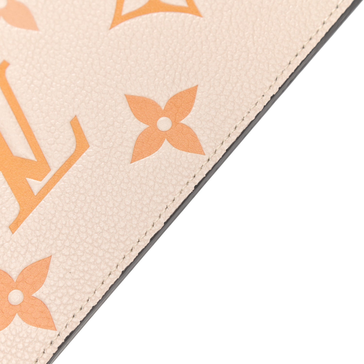 Louis Vuitton Félicie Pochette Chain Wallet - Cream Saffron