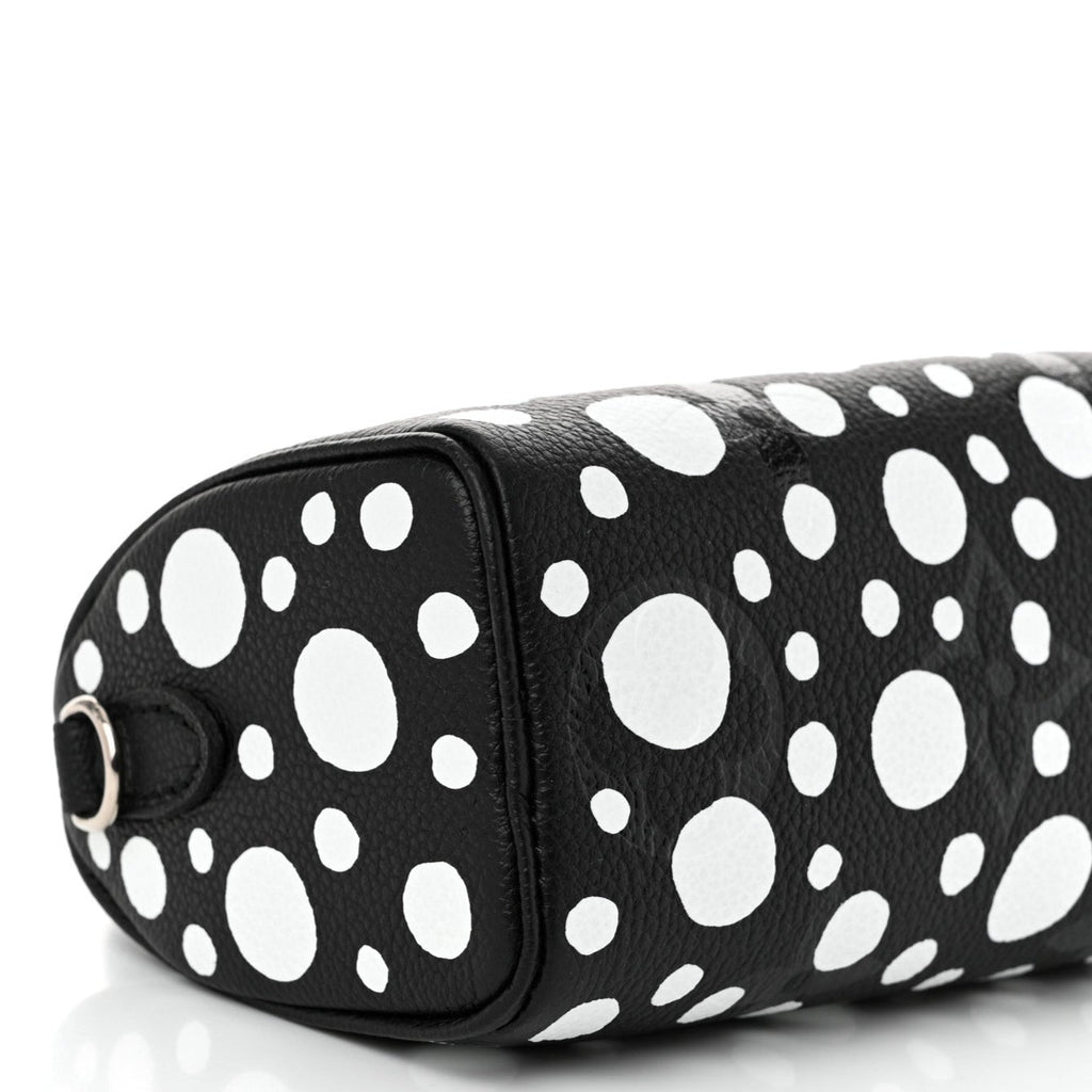 Louis Vuitton x Yayoi Kusama Nano Speedy Bandouliere Handbag - Black