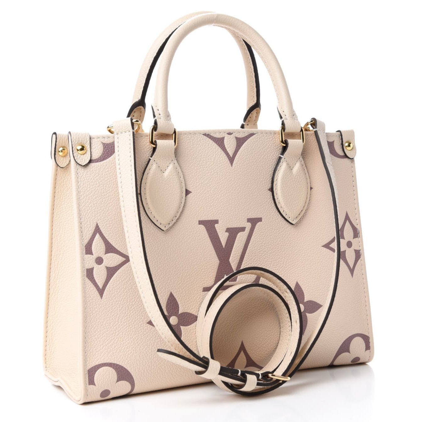 Louis Vuitton OnTheGo PM Handbag - Creme Bois De Rose
