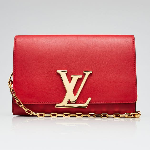 Louis Vuitton Pochette Louise Clutch - Red