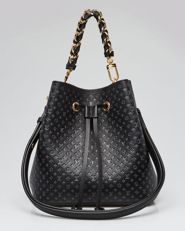 Louis Vuitton Nanogram Embossed Neonoe BB Shoulder Bag - Black