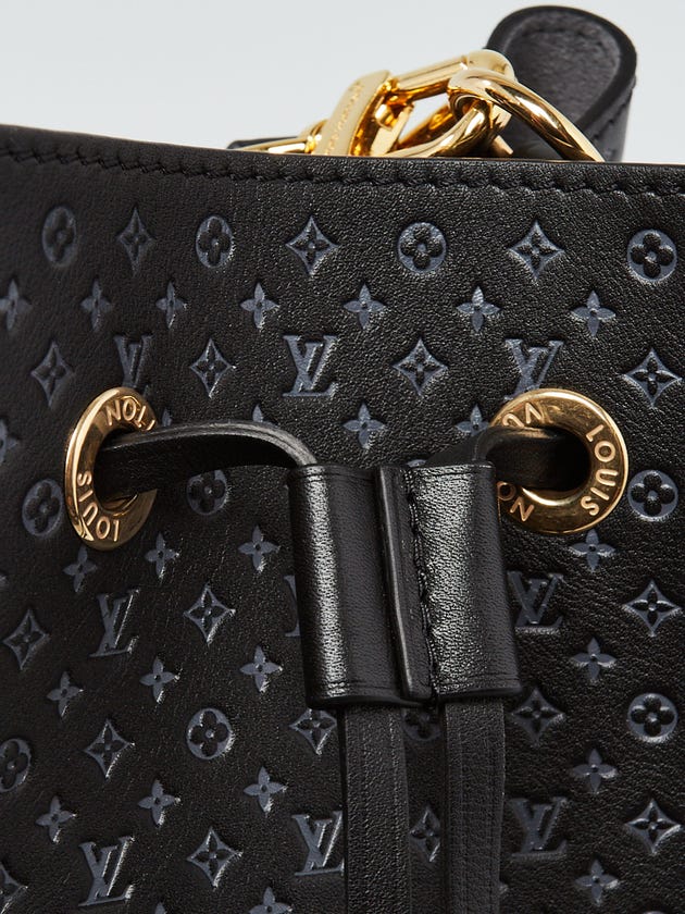 Louis Vuitton Nanogram Embossed Neonoe BB Shoulder Bag - Black
