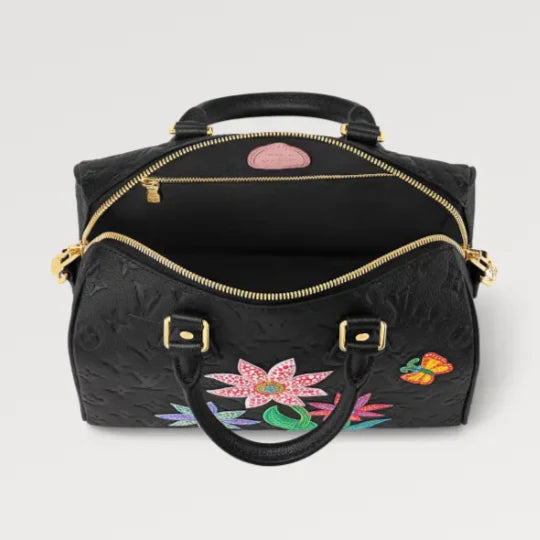 Louis Vuitton x Yayoi Kusama Speedy Bandoulière 25 Handbag - Black