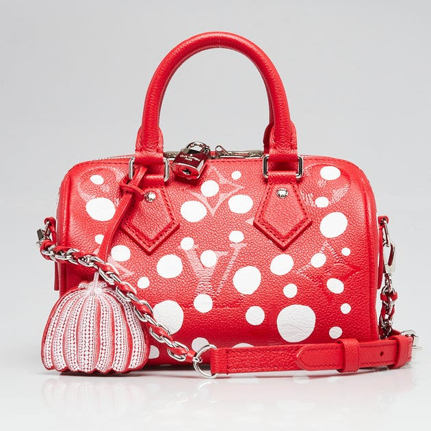 Louis Vuitton x Yayoi Kusama Speedy 20 Bandoulière Handbag - Red