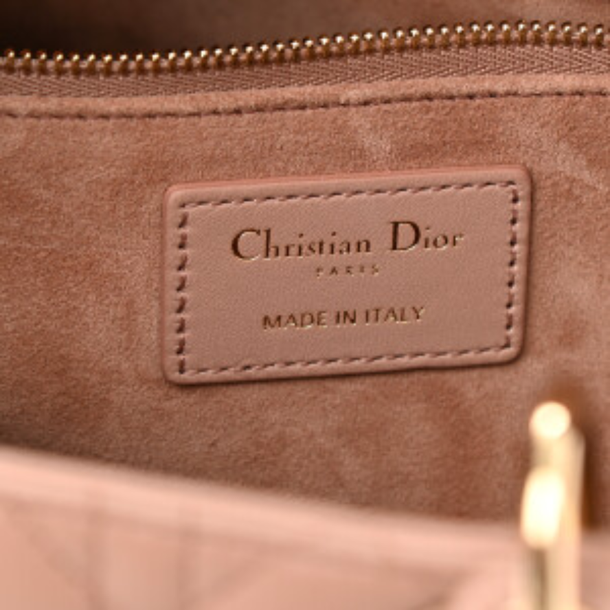 Dior Large Lady Dior Bag - Blush Cannage Lambskin