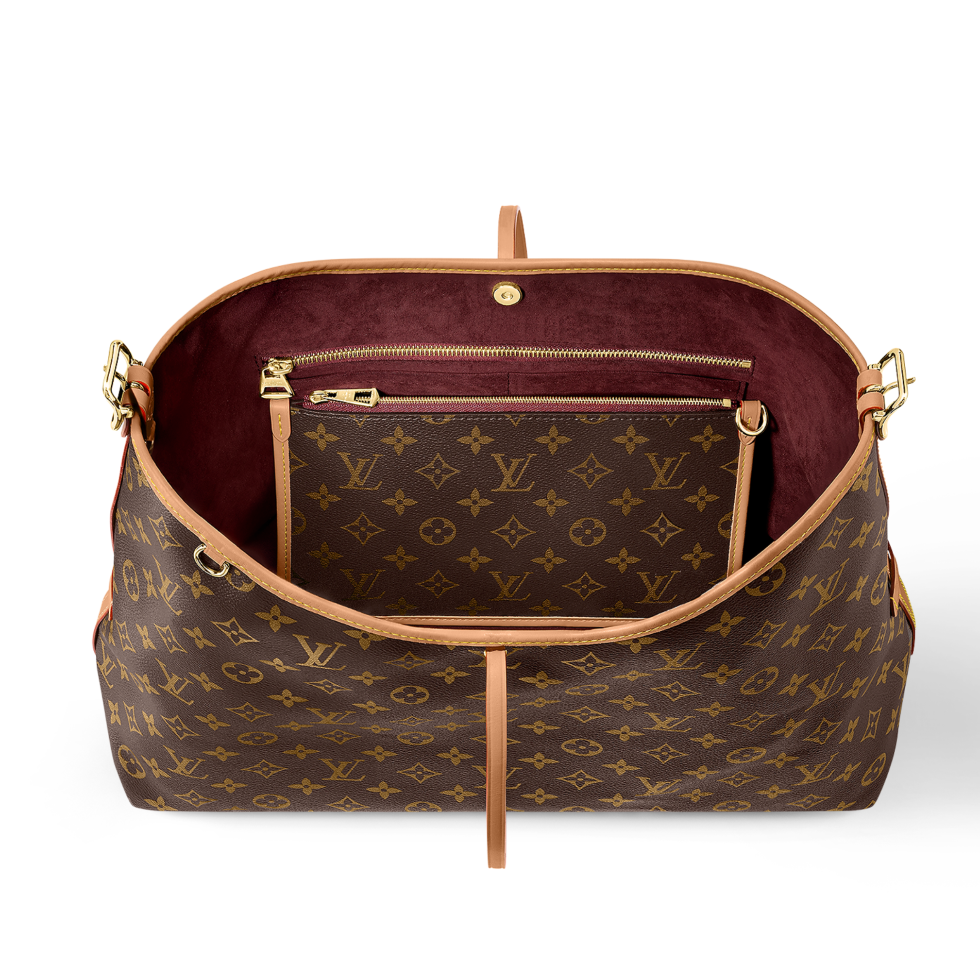 Louis Vuitton CarryAll MM Handbag - Brown