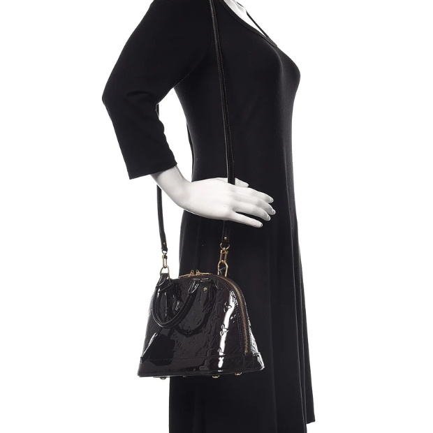 Louis Vuitton Vernis Alma BB Handbag - Amarante