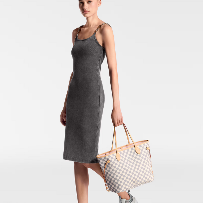 Louis Vuitton Neverfull MM Handbag - Rose Ballerine