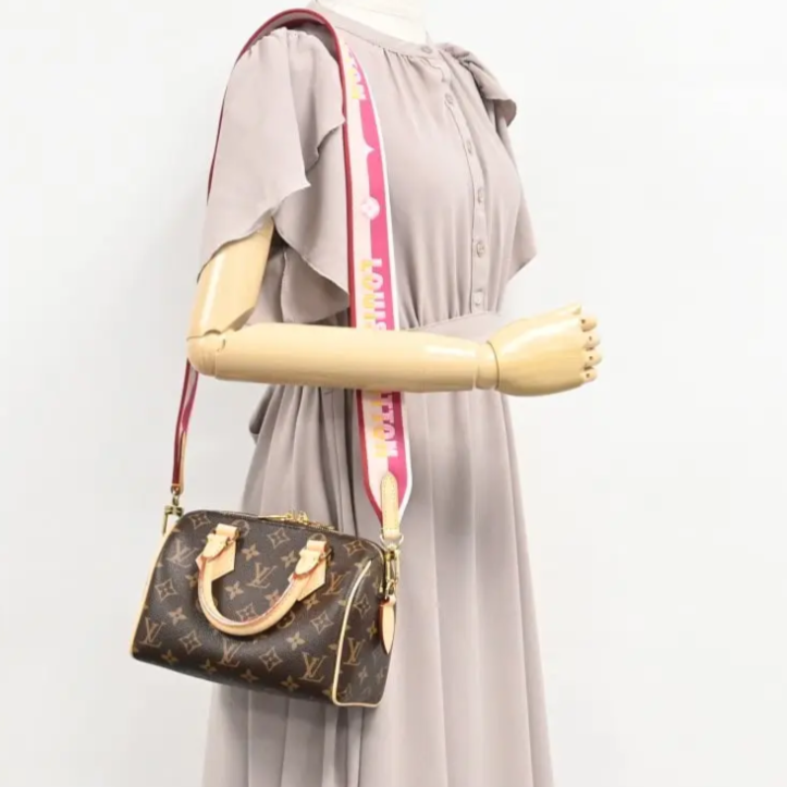 Louis Vuitton Speedy Bandoulière 20 Handbag - Brown / Fuchsia