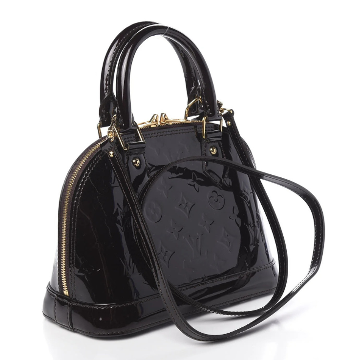 Louis Vuitton Vernis Monogram Alma BB Handbag - Black