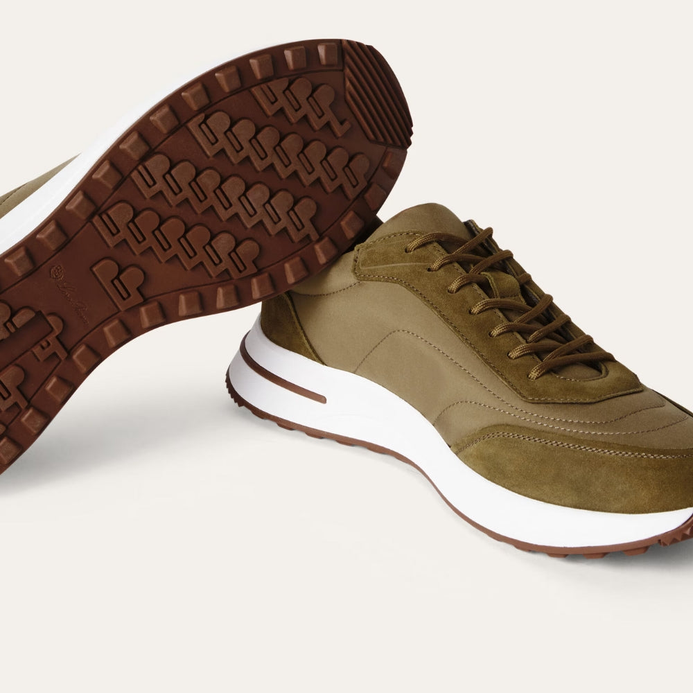 Loro Piana Week End Walk Sneakers - Smoky Tree (083)