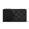 Louis Vuitton Damier Graphite Canvas Coin Card Holder - Black