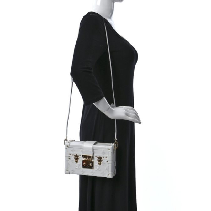 Louis Vuitton Petite Malle Handbag - White