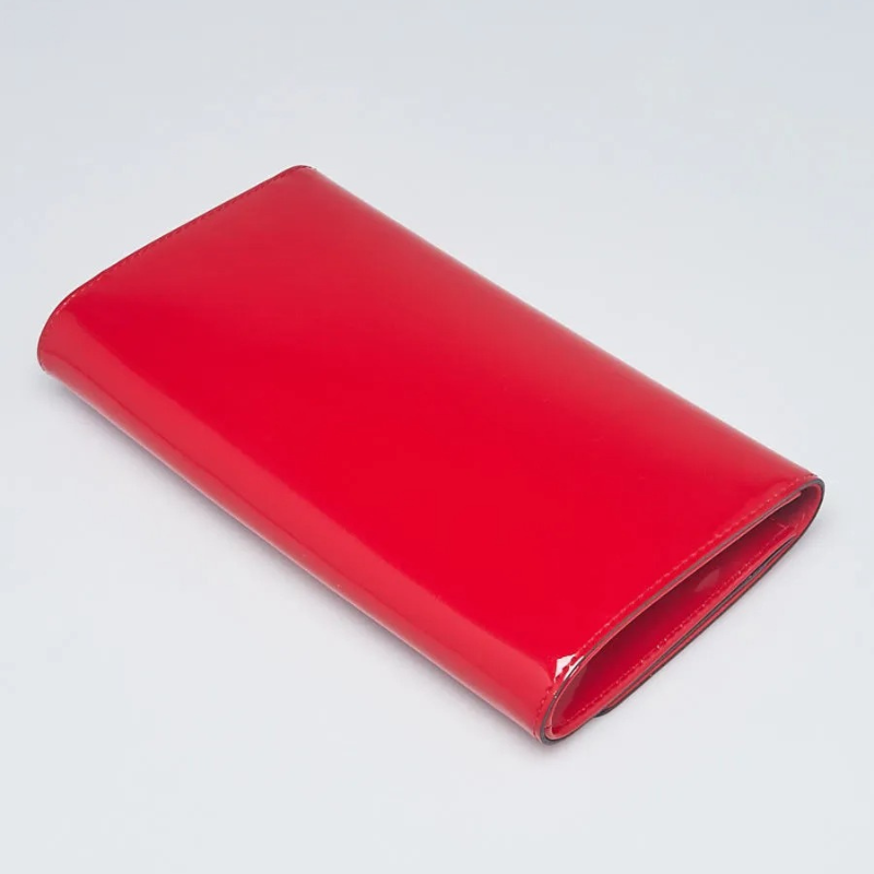 Louis Vuitton Vernis Louise Clutch Bag Wallet - Red