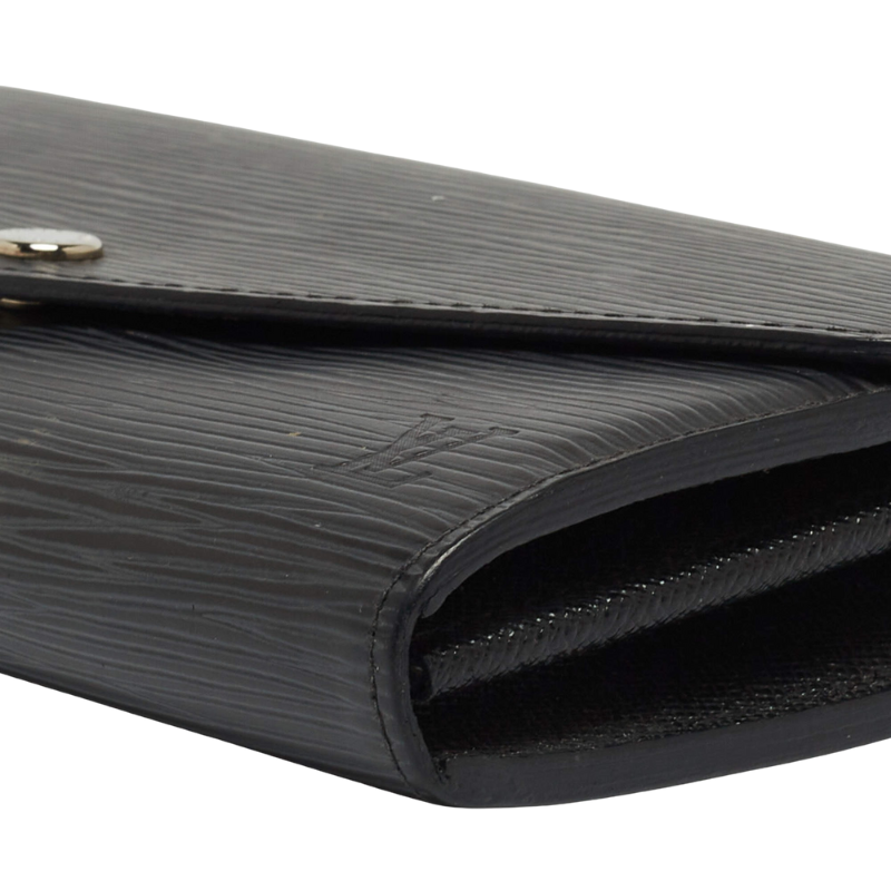 Louis Vuitton Epi Leather Sarah Long Wallet - Black