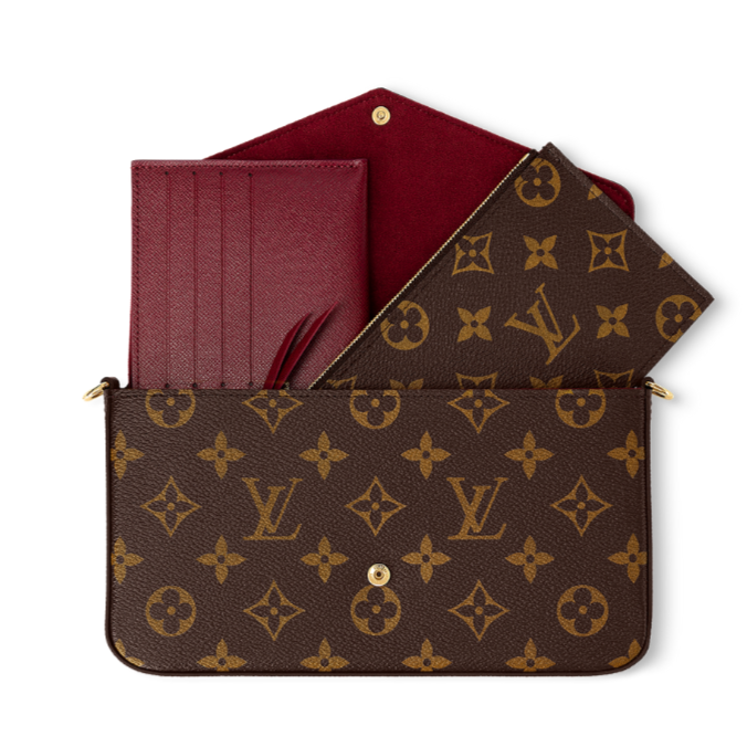 Louis Vuitton Pochette Félicie Chain Wallet - Brown