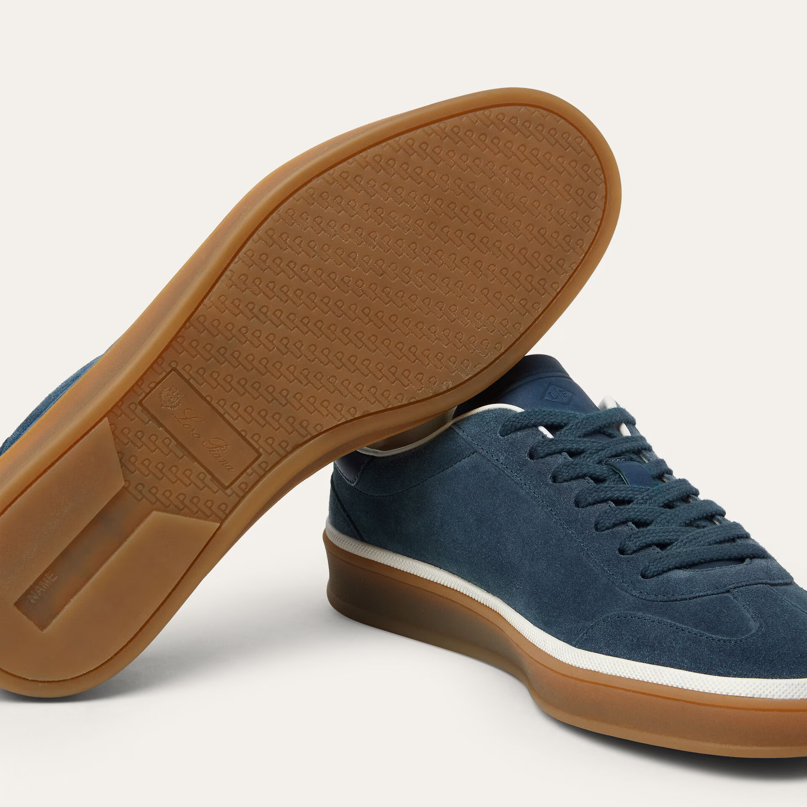 Loro Piana Tennis Walk Suede Calf Split Sneakers - Black Figs (W1CQ)