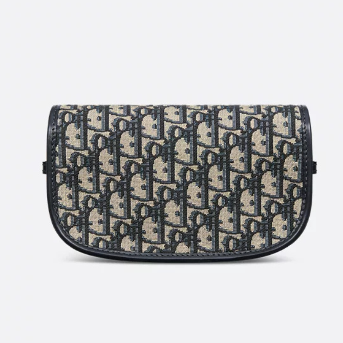 Dior Bobby East-West Oblique Jacquard Bag - Blue
