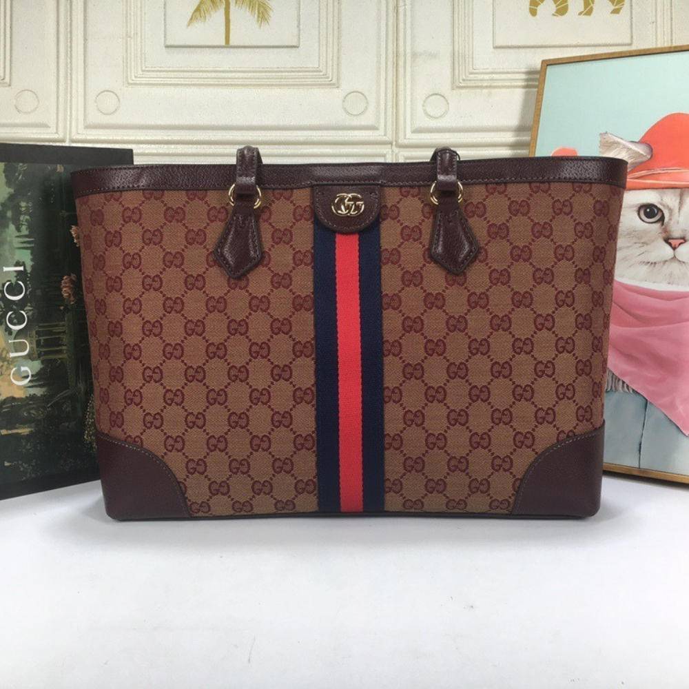 Gucci Ophidia Medium Tote Bag – Burgundy