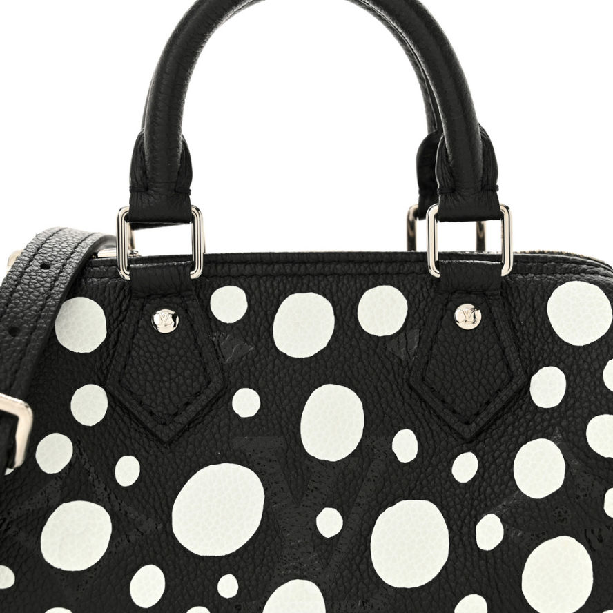 Louis Vuitton x Yayoi Kusama Nano Speedy Bandouliere Handbag - Black