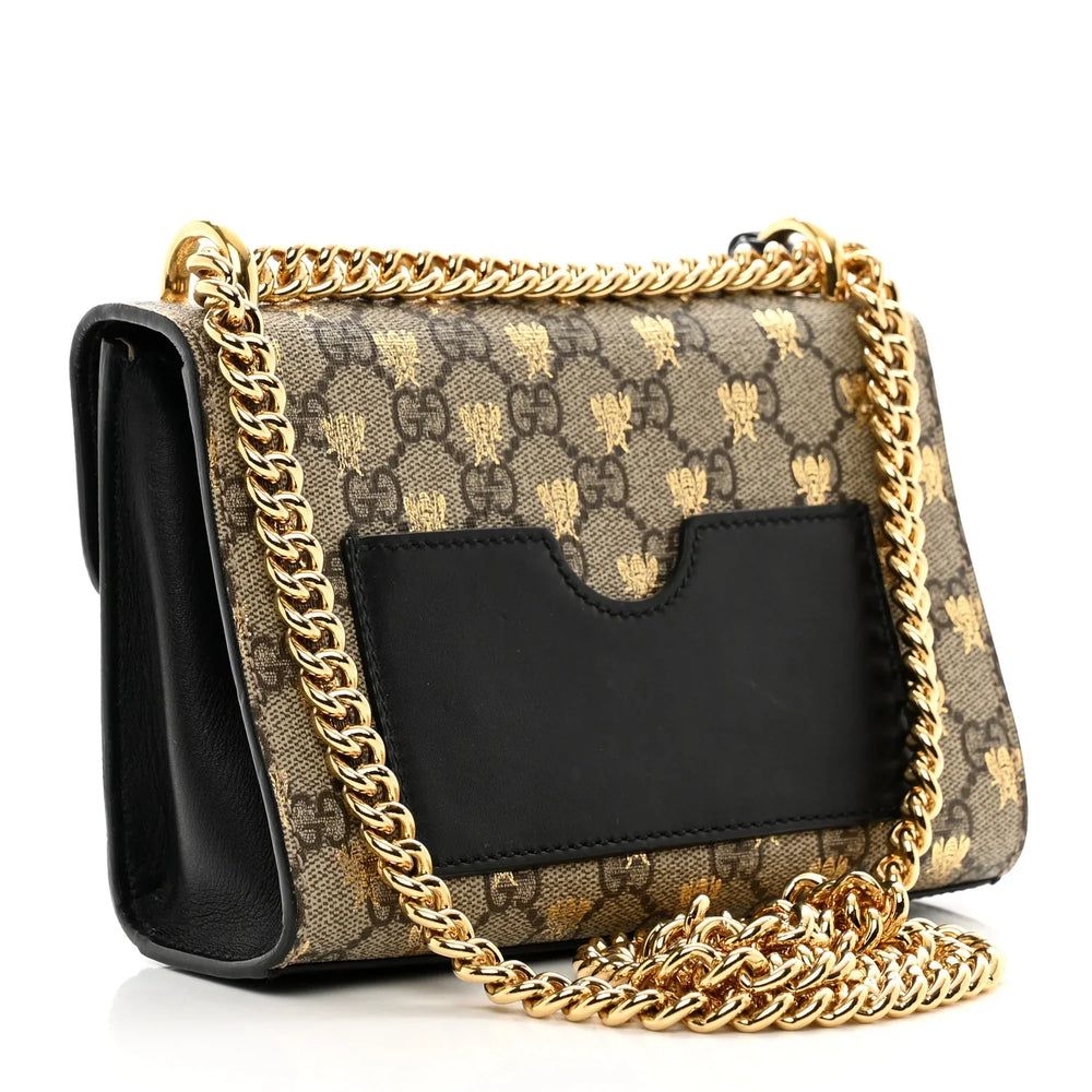 Gucci Bees Padlock Small Shoulder Bag – Beige