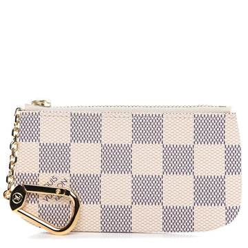 Louis Vuitton Damier Azur Key Pouch - White