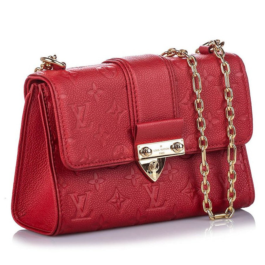 Louis Vuitton Monogram Empreinte Saint Sulpice PM Handbag - Cherry