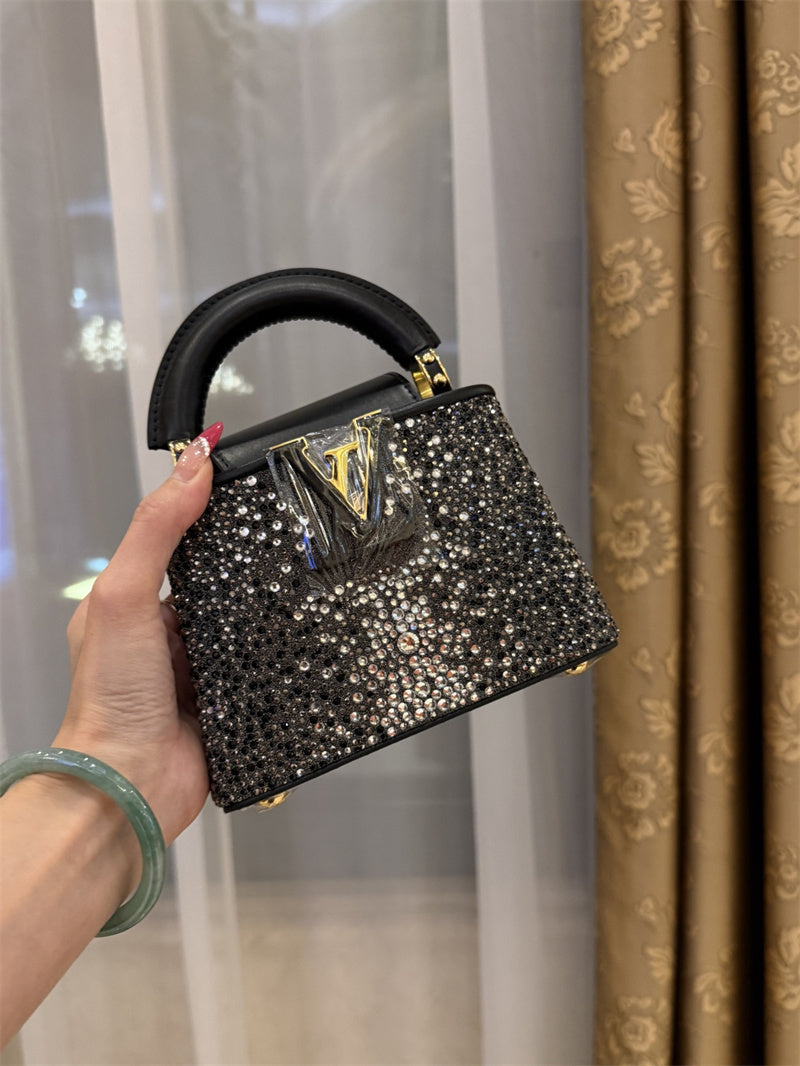 Louis Vuitton Mini Capucines Bag – Black