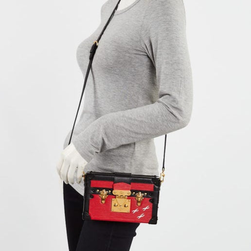 Louis Vuitton Petite Malle Shoulder Bag - Red