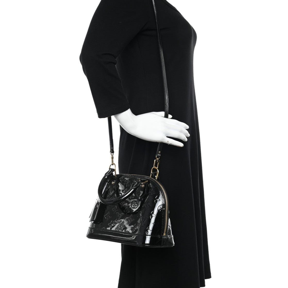 Louis Vuitton Alma BB Magnetique Handbag - Black