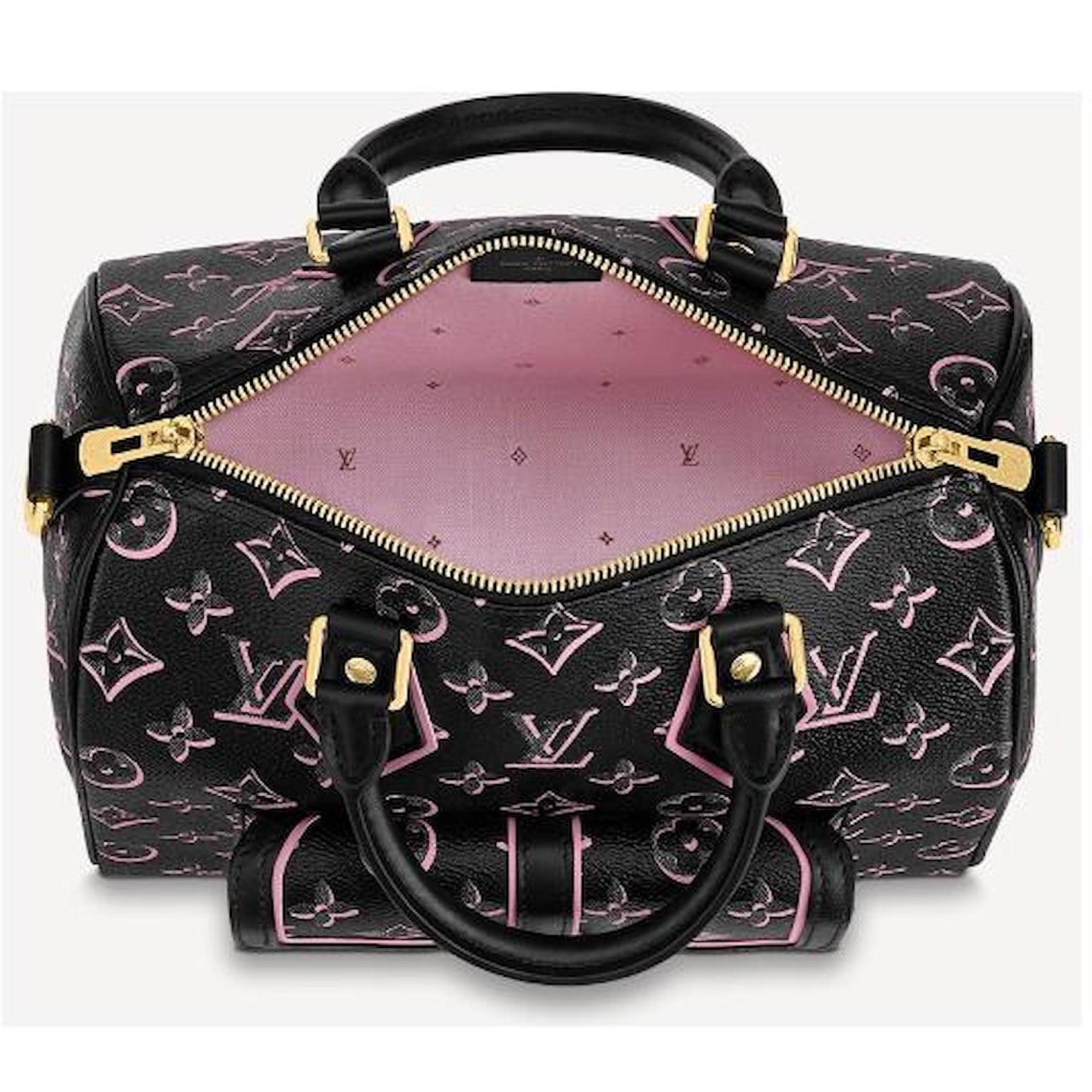 Louis Vuitton Monogram Fall for You Speedy Bandoulière 25 Handbag -  Black