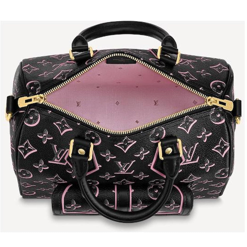 Louis Vuitton Monogram Fall for You Speedy Bandoulière 25 Handbag - Black