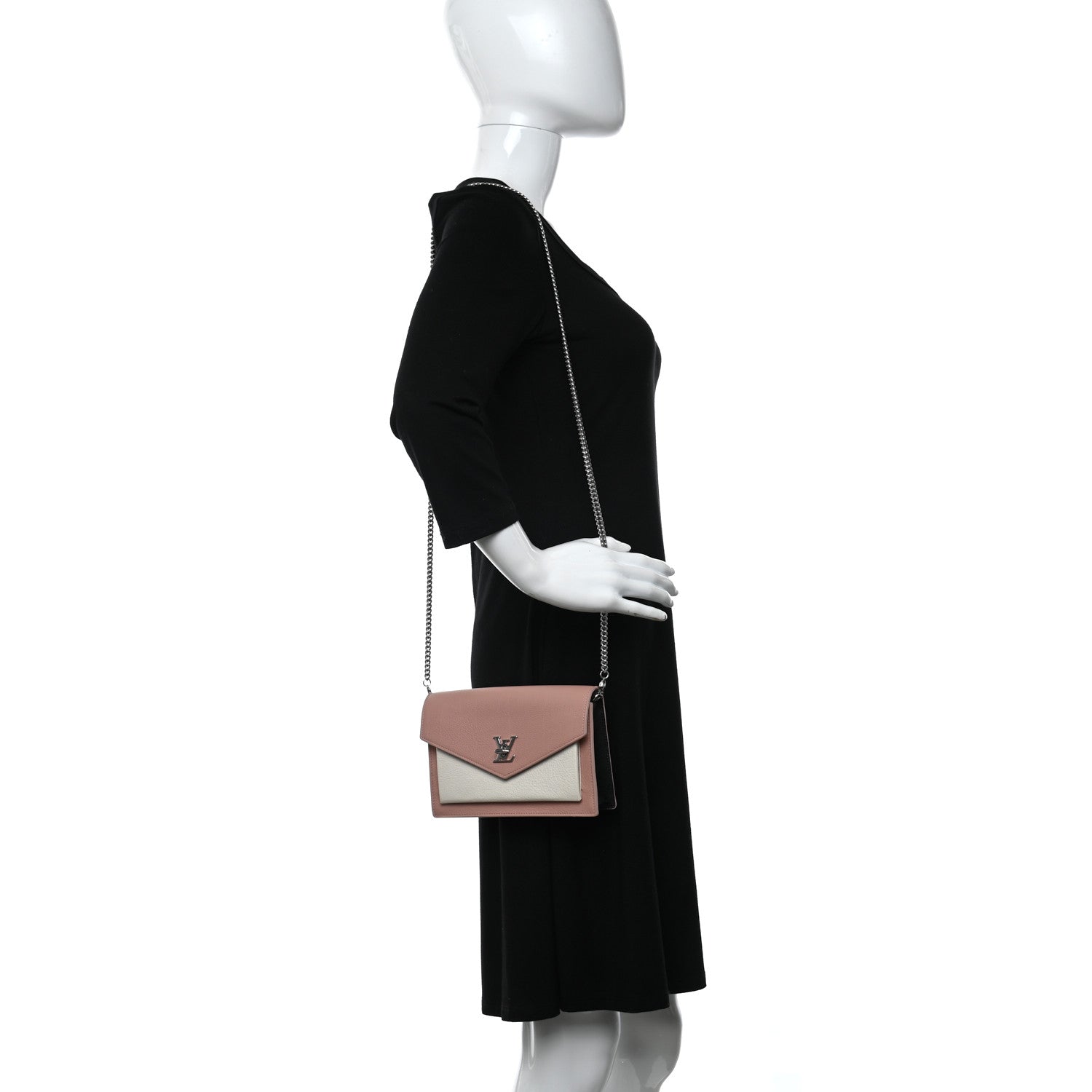 Louis Vuitton MyLockMe Chain Pochette Shoulder Bag - Pink Cream