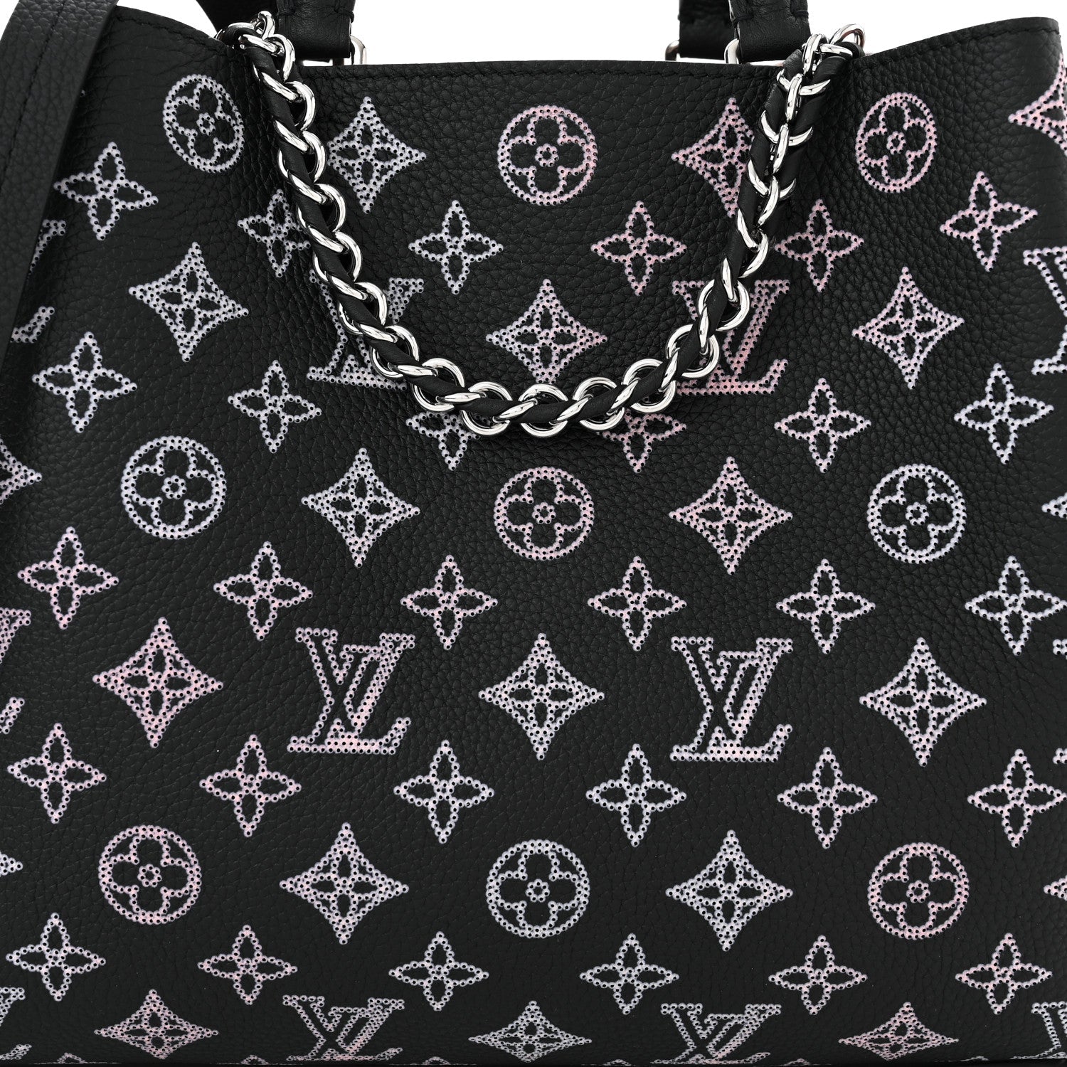 Louis Vuitton Mahina Leather Bella Tote Handbag - Black