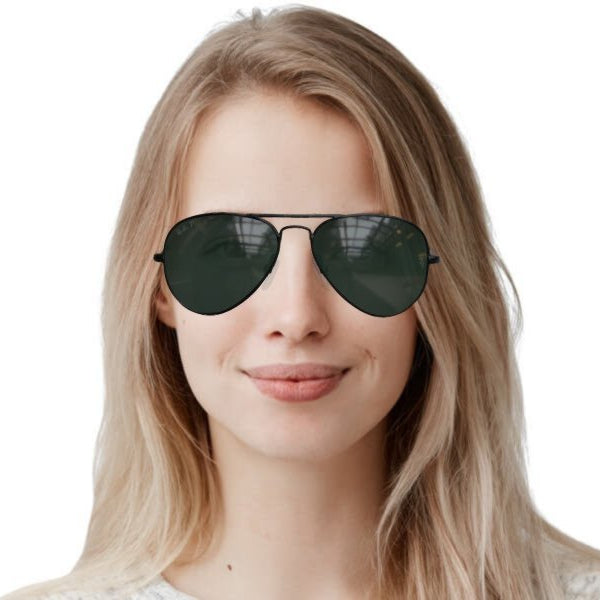 Ray Ban Aviator Classic RB3025 002/58 Black Frame Sunglasses