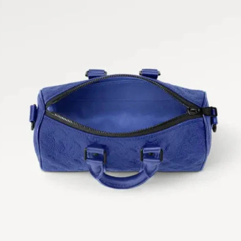 Louis Vuitton Keepall Bandoulière 25 Duffle Bag - Racing Blue