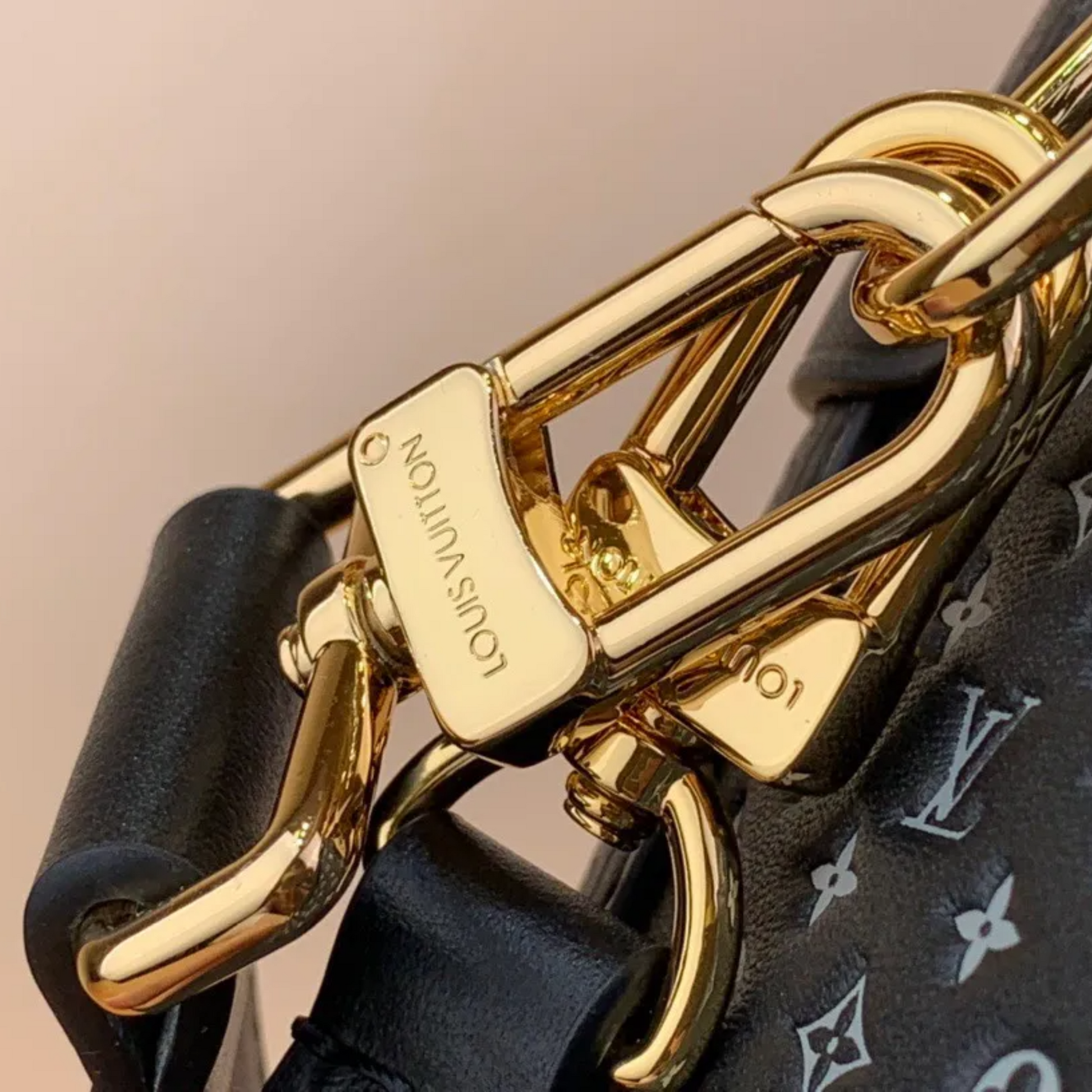 Louis Vuitton Side Trunk MM Handbag - Black