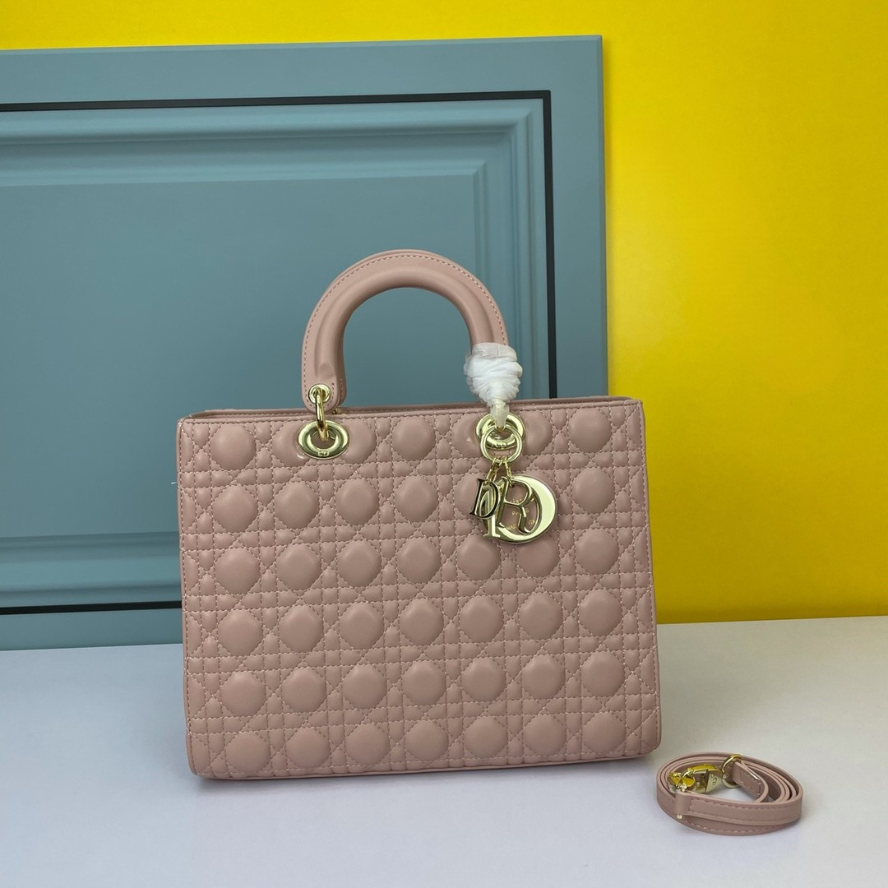 Dior Large Lady Dior Bag - Beige