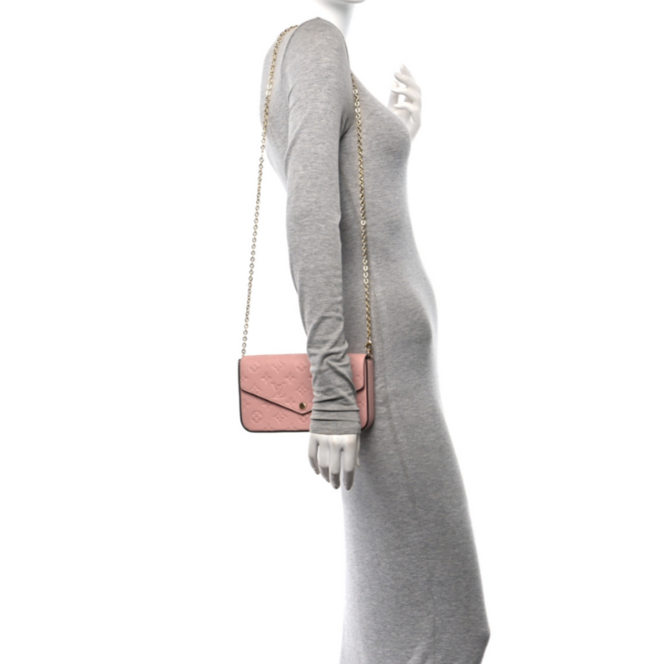 Louis Vuitton Pochette Félicie Chain Wallet - Rose Poudre