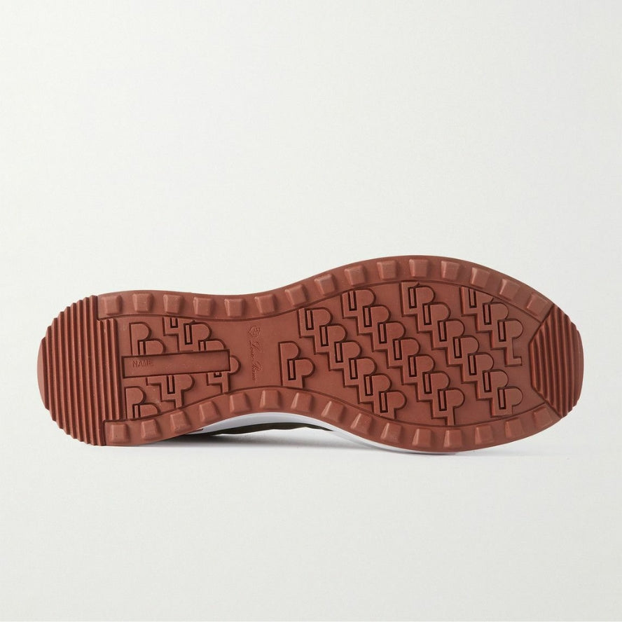 Loro Piana Weekend Walk Suede Sneakers -  Green