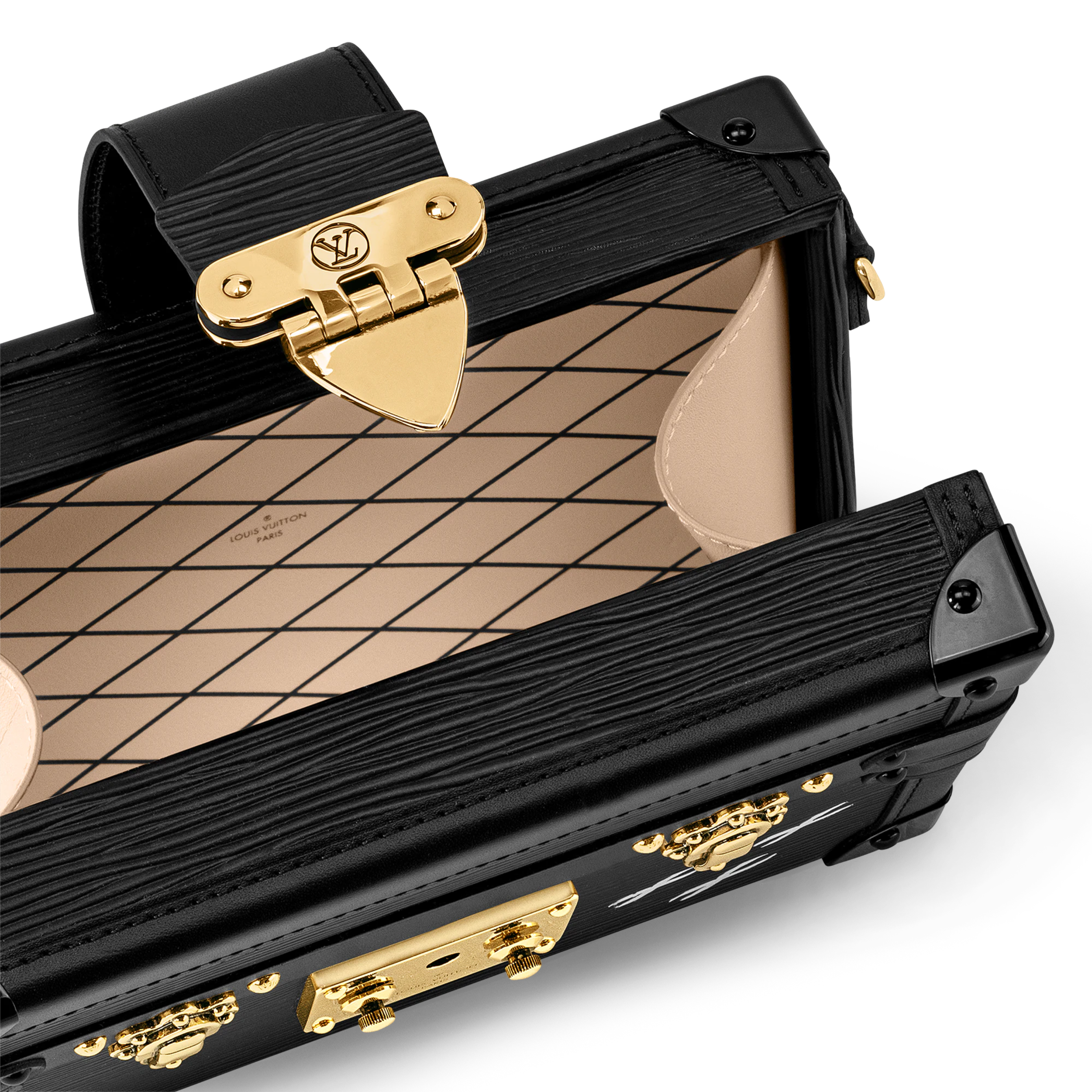 Louis Vuitton Petite Malle Crossbody Bag - Black