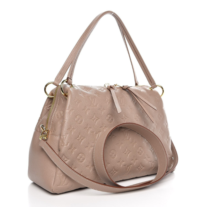 Louis Vuitton Monogram Empreinte Ponthieu PM Shoulder Bag - Beige