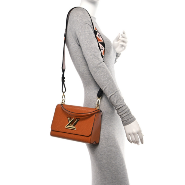 Louis Vuitton Epi Twist Monogram MM Shoulder Bag - Brown