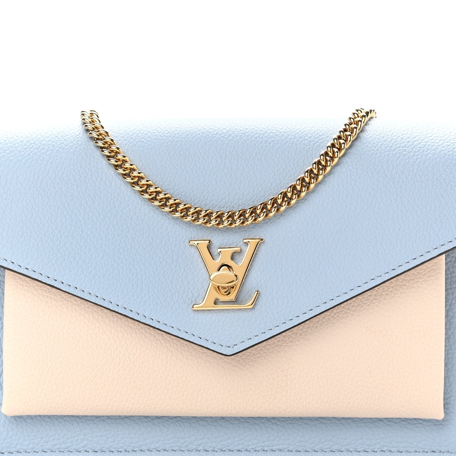 Louis Vuitton Mylockme Chain Pochette Bag -  Bleu Nuage