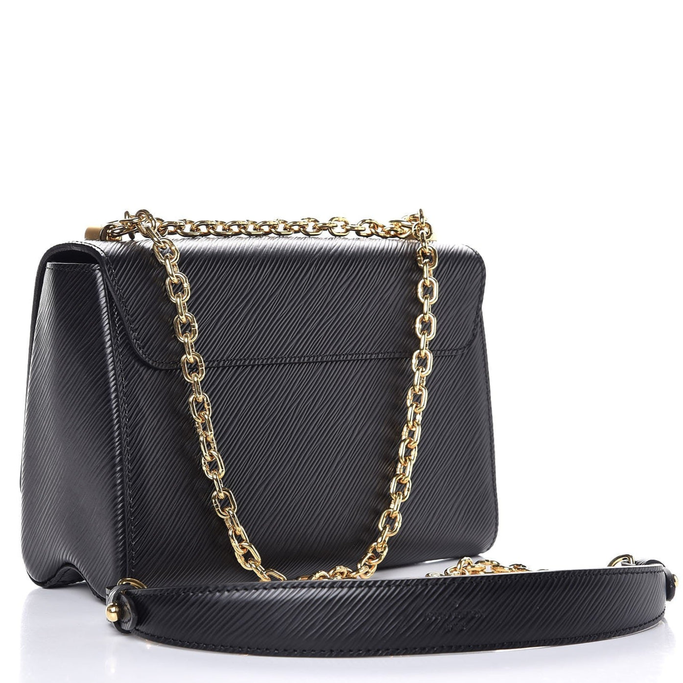 Louis Vuitton Twist Studded Epi MM Handbag - Black