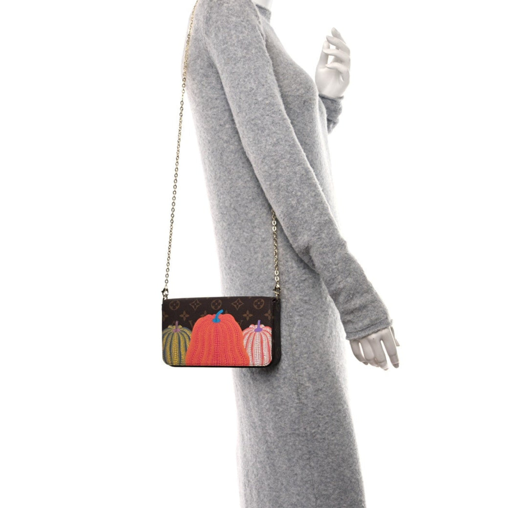 Louis Vuitton x Yayoi Kusama Pochette Accessoires Shoulder Bag - Brown